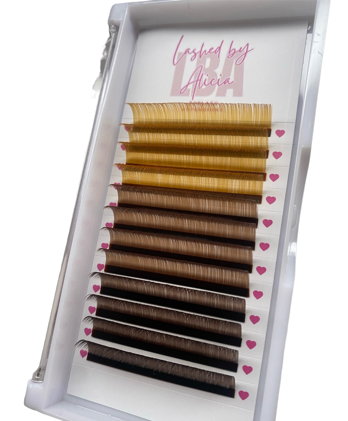 Brown Lash Trays CC/D Curl