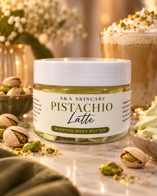 S&A Skincare Pistachio Latte Whipped Body Butter
